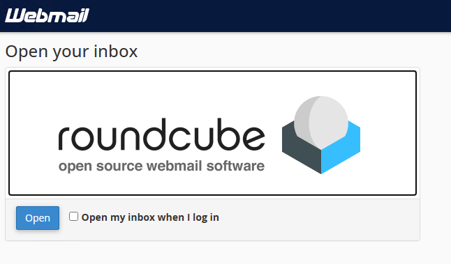 Opción de Roundcube